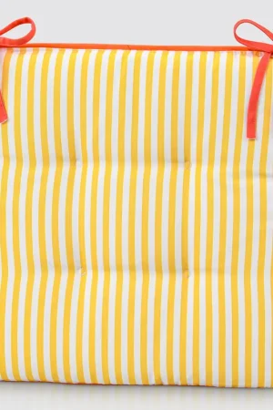Dessus de chaise à rayures 'Soleia' jaune Offre Limitée